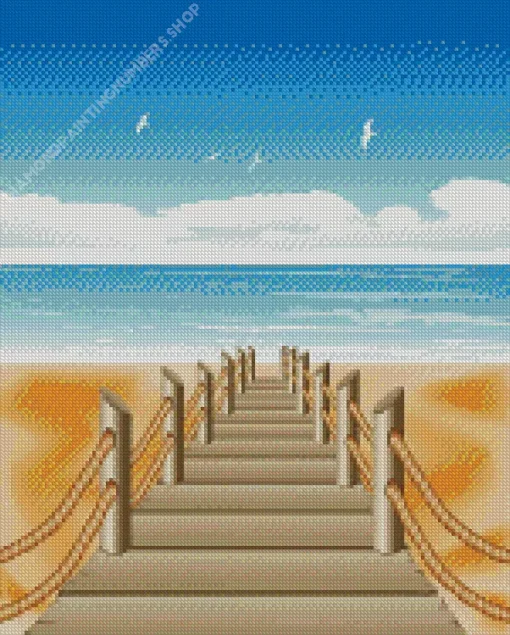 Illustration Easy Boardwalk Diamond Painting