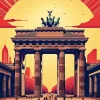 Illustration Brandenburg Gate Diamond Painting