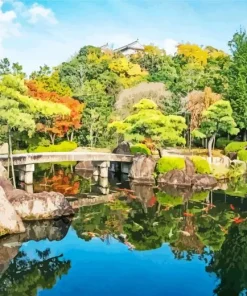 Kokoen Garden In Japan Diamond Painting