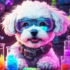 Maltipoo Scientist Diamond Painting