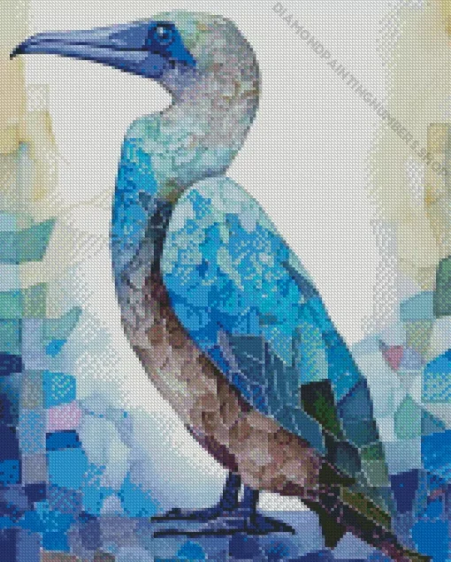 Mosaic Booby Bird Diamond Painting