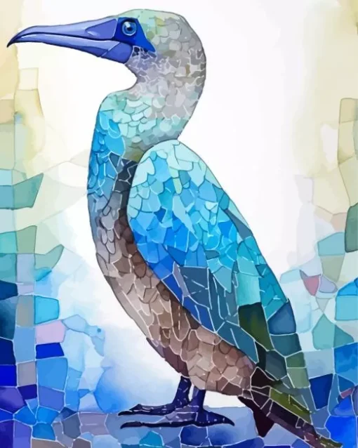 Mosaic Booby Bird Diamond Painting