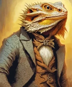 Mr Bearded Dragon Diamond Painting