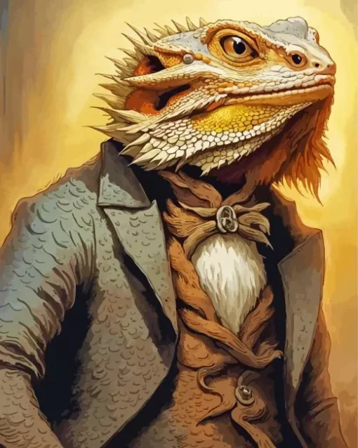 Mr Bearded Dragon Diamond Painting