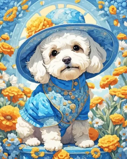 Mrs Maltipoo Dog Diamond Painting