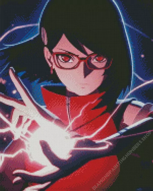 Narutopedia Sarada Uchiha Diamond Painting