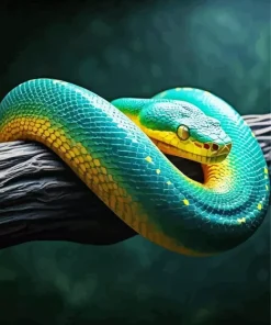 Snake On Branch Diamond Painting