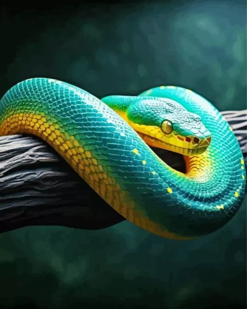 Snake On Branch Diamond Painting