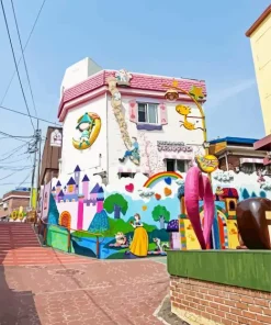 Songwol Dong Fairy Tale Village Diamond Painting