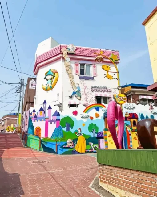 Songwol Dong Fairy Tale Village Diamond Painting
