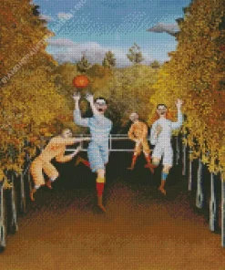 The Football Players By Henri Rousseau Diamond Painting