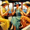 Vintage Boat Party Diamond Painting
