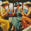 Vintage Boat Party Diamond Painting