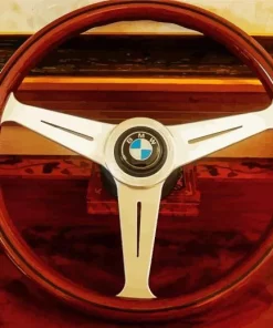 Vintage BMW Steering Wheel Diamond Painting