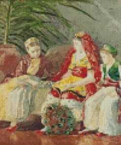 Winslow Homer Children Under Palm Diamond Painting