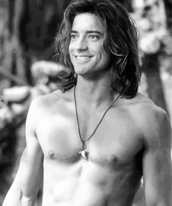 Young Brendan Fraser Diamond Painting