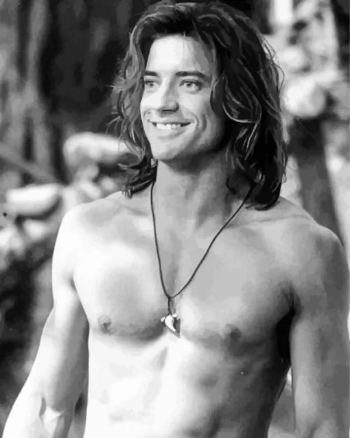 Young Brendan Fraser Diamond Painting