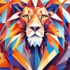 Abstract Lion Art Diamond Painting
