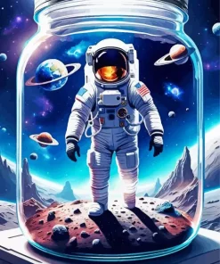 Aesthetic Astronaut Art Diamond Painting