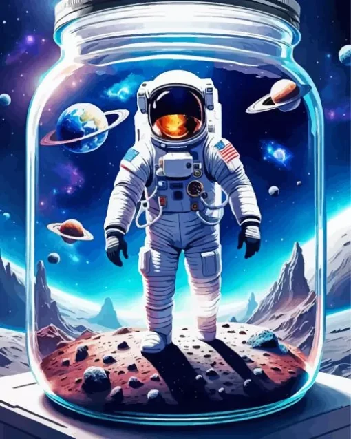 Aesthetic Astronaut Art Diamond Painting