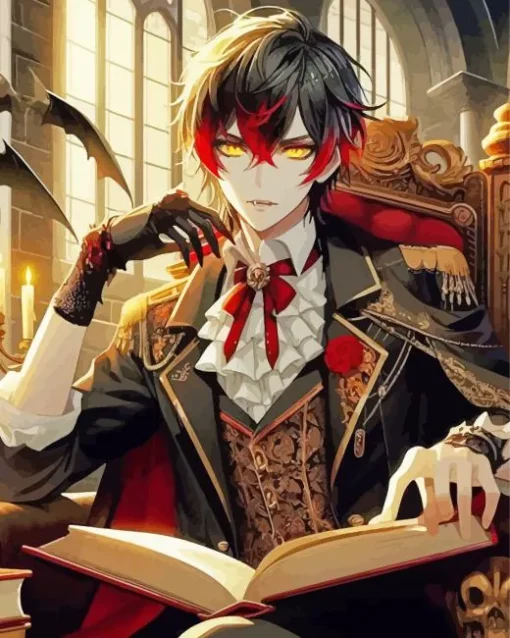 Anime Boy Vampire Diamond Painting