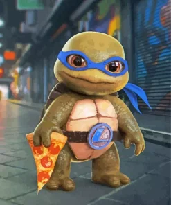 Baby Leonardo Ninja Turtle Diamond Painting