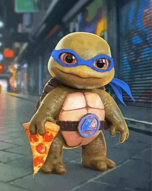 Baby Leonardo Ninja Turtle Diamond Painting
