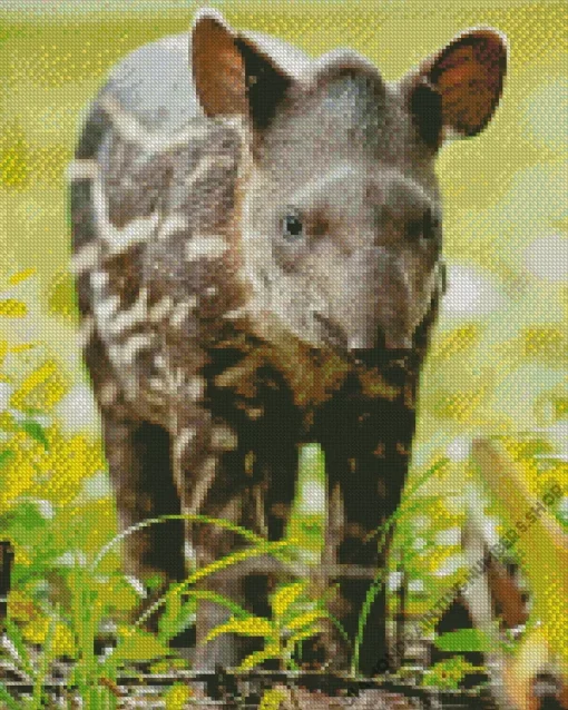 Baby Tapir Diamond Painting