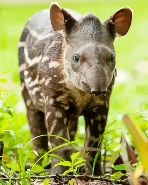 Baby Tapir Diamond Painting