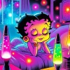 Betty Boop Chilling Diamond Painting