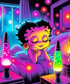 Betty Boop Chilling Diamond Painting