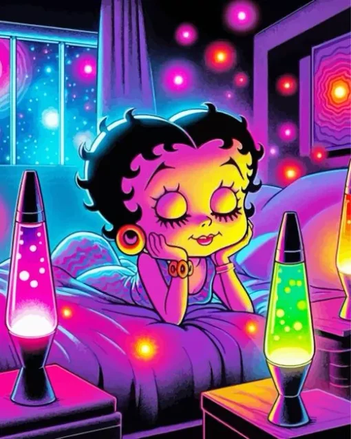 Betty Boop Chilling Diamond Painting