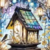 Birdhouse Art Diamond Painting