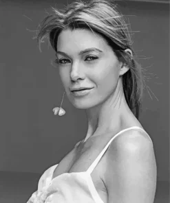 Black and White Ellen Pompeo Diamond Painting