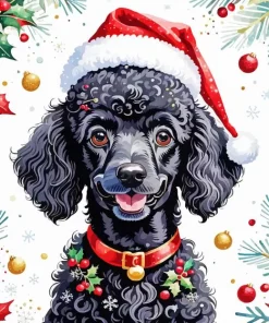 Black Poodle Diamond Painting