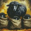 Black Sheeps Diamond Painting