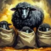 Black Sheeps Diamond Painting