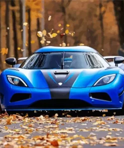 Blue Koenigsegg Agera Diamond Painting