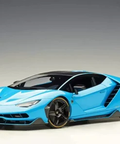Blue Lamborghini Sport Car Diamond Painting