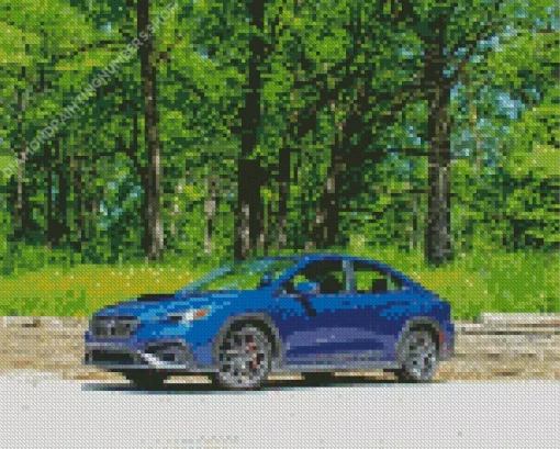 Blue Subaru WRX Diamond Painting
