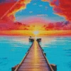 Boardwalk Sunset Diamond Painting