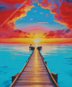 Boardwalk Sunset Diamond Painting