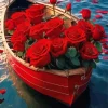Boat Flower Roses Diamond Painting