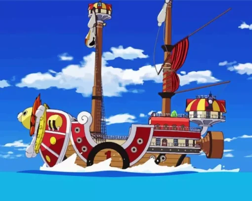 Boat From One Piece Diamond Painting