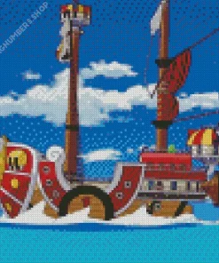 Boat From One Piece Diamond Painting