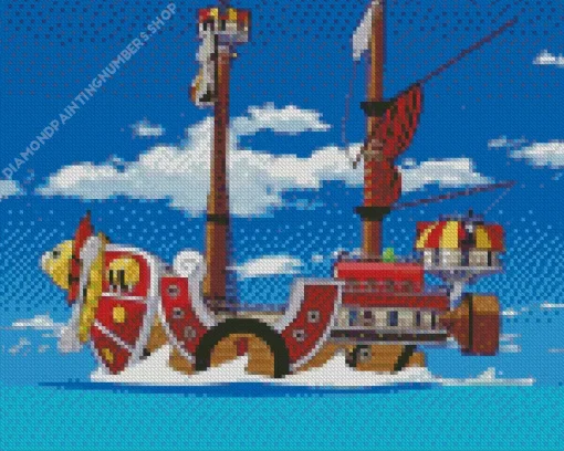 Boat From One Piece Diamond Painting