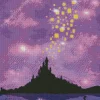 Boat From Tangled Silhouette Diamond Painting