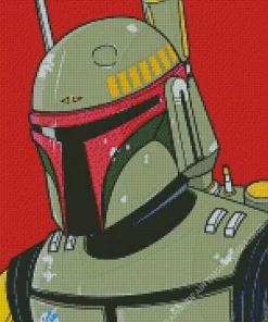 Boba Fett Illustration Diamond Painting