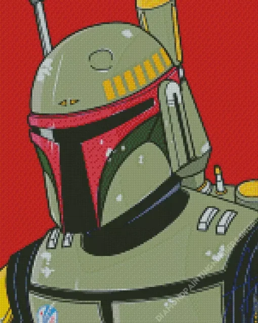 Boba Fett Illustration Diamond Painting