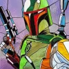 Boba Fett Stained Glass Diamond Painting